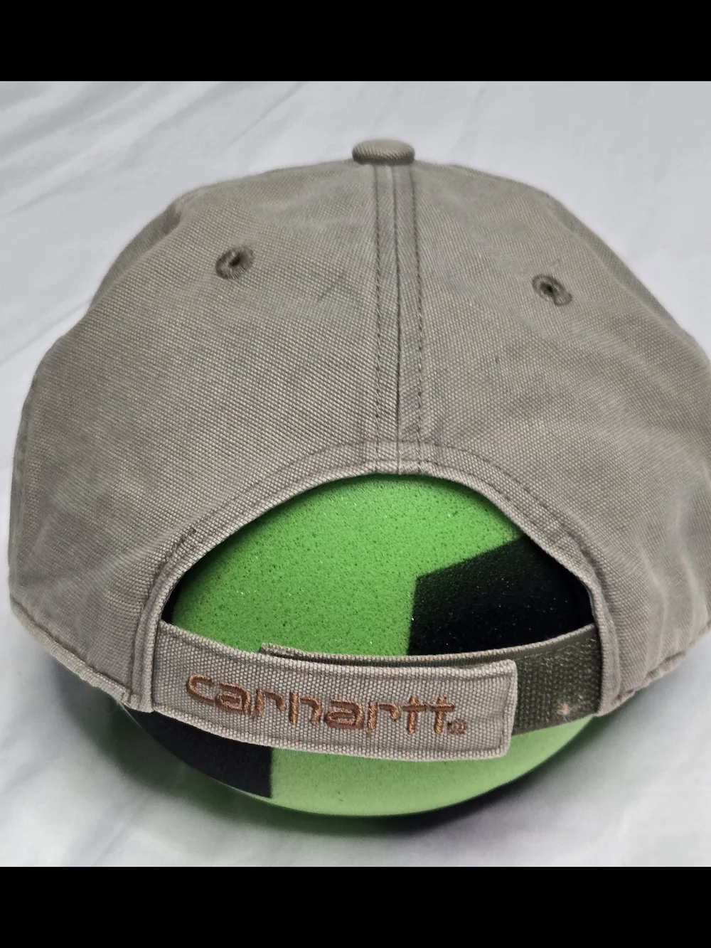 Carhartt Forrest green Baseball Cap with Leather Logo Patch